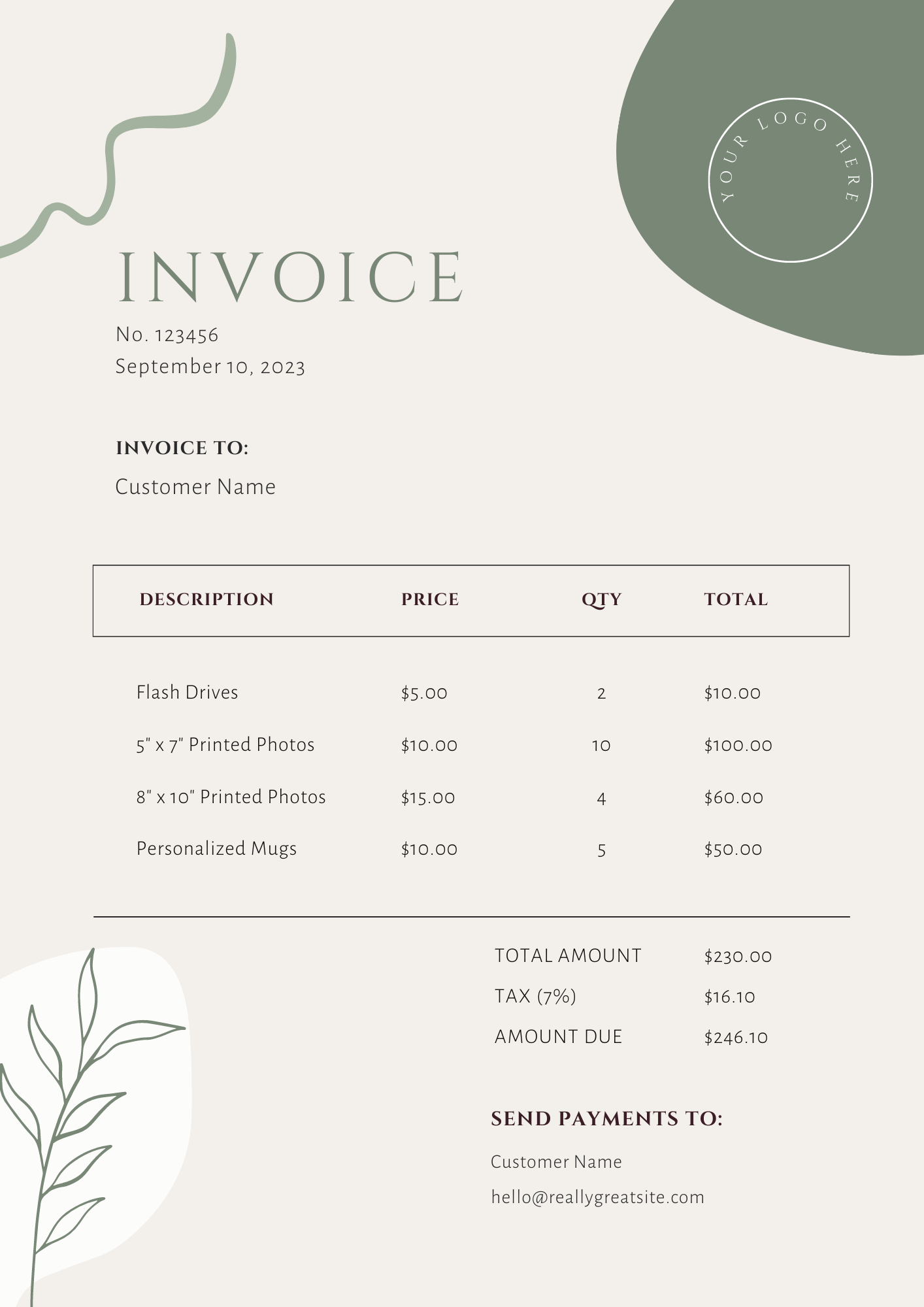 Navy and Yellow Modern Minimalist Invoice (2)